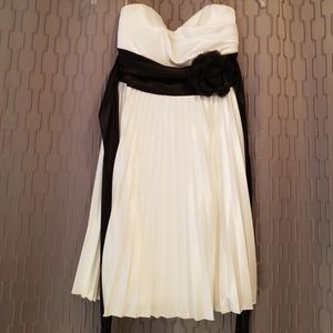 Black and white cocktail dress